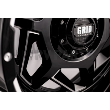 Grid Wheel GD14 - 17 x 9 Black With Natural Accents - GD1417090237M0008-2