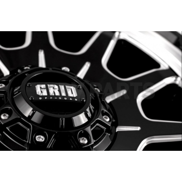 Grid Wheel GD15 - 17 x 9 Black With Natural Accents - GD1517090237M108-3