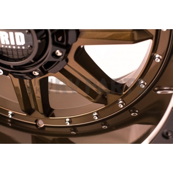 Grid Wheel GD10 - 17 x 9 Bronze With Black Lip - GD1017090237R106-3