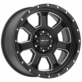 Pro Comp Wheels Series 43 - 20 x 9 Black With Natural Accents - 5143-2983