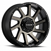 RaceLine Wheel 932DM Twist 20 x 12 Black With Dark Tinted - 932DM-21266-44