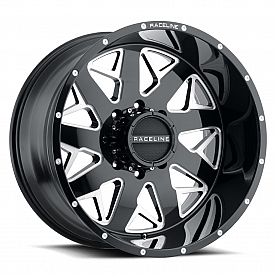 RaceLine Wheel 939M Disruptor 20 x 10 Black With Natural Accents - 939M-21060-19