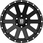 KMC Wheel 17 Inch Diameter 30 Offset Aluminum Black With Natural Flange Single
