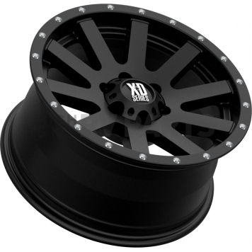 KMC Wheel 17 Inch Diameter 30 Offset Aluminum Black With Natural Flange Single-1