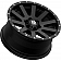 KMC Wheel 17 Inch Diameter 30 Offset Aluminum Black With Natural Flange Single