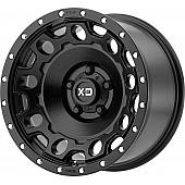 KMC Wheel 17 Inch Diameter -12 Offset Aluminum Black Single