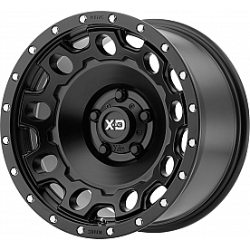 KMC Wheel 17 Inch Diameter -12 Offset Aluminum Black Single