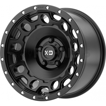 KMC Wheel 17 Inch Diameter -12 Offset Aluminum Black Single