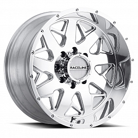 RaceLine Wheel 20 Diameter -19 Offset Aluminum Natural Single