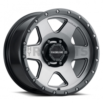 RaceLine Wheel 17 Diameter -12 Offset Aluminum Gun Metal Single