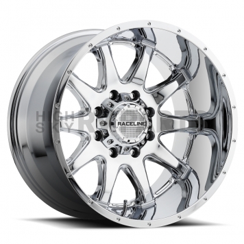 RaceLine Wheel 17 Diameter -12 Offset Aluminum Silver Single-2