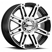 Ultra Wheel Machine 226 - 20 x 9 Black With Diamond Cut - 226-2983U+18