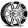 Ultra Wheel Machine 226 - 20 x 9 Black With Diamond Cut - 226-2983U+18