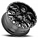 Ultra Wheel Hunter 203 - 20 x 10 Black With Natural Accents - 203-2183BM25
