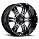 Ultra Wheel 20 Diameter -25 Offset Gloss With Milled Accents Single - 249-2183BM25