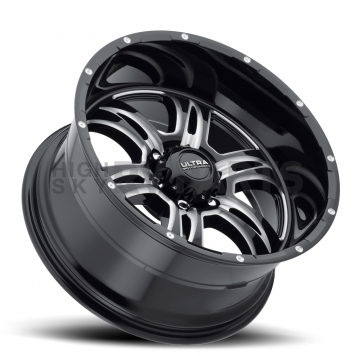Ultra Wheel 20 Diameter -25 Offset Gloss With Milled Accents Single - 249-2183BM25-1