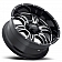 Ultra Wheel Predator II 249 - 20 x 9 Black With Natural Accents - 249-2983BM+10