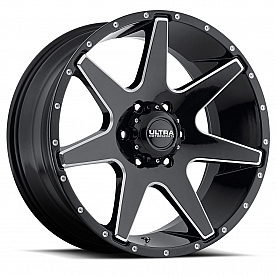 Ultra Wheel 20 Diameter 18 Offset Gloss With Milled Accents Single - 205-2983BM+18