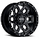 Ultra Wheel Warlock 217 - 20 x 10 Black With Milled Accents - 217-2135BM25