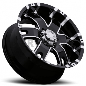 Ultra Wheel Baron 201/202 - 17 x 9 Black With Diamond Cut Accents - 202-7984B-1