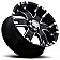 Ultra Wheel Baron 201/202 - 17 x 9 Black With Diamond Cut Accents - 202-7984B