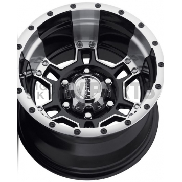 Ultra Wheel Mongoose 178 - 17 x 9 Black With Diamond Cut Accents - 178-7984B-1