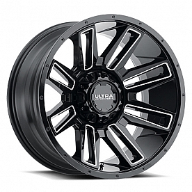 Ultra Wheel 18 Diameter 18 Offset Gloss With Milled Accents Single - 236-8935BM+18