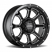 Ultra Wheel Nemesis 219 - 17 x 9 Black With Milled Accents - 219-7935BM+12