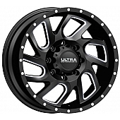 Ultra Wheel 17 Diameter 12 Offset Gloss Clear Coated With Milled Accents Single - 221-7983BM+12