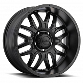 Ultra Wheel Hunter 203 - 17 x 9 Black With Natural Accents - 203-7983BM+12