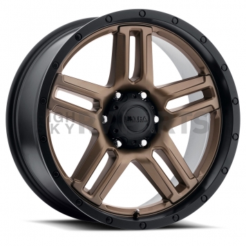 Ultra Wheel 17 Diameter 12 Offset Satin Clear Coated Single - 258-7983BZ+12