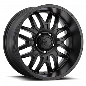Ultra Wheel Hunter 203 - 18 x 9 Black With Natural Accents - 203-8983BM+18