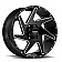 Ultra Wheel Vortex 206 - 18 x 9 Black With Natural Accents - 206-8983BM+12