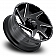 Ultra Wheel Vortex 206 - 18 x 9 Black With Natural Accents - 206-8983BM+12