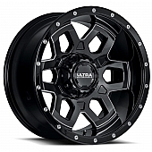Ultra Wheel Warlock 217 - 18 x 9 Black With Milled Accents - 217-8935BM+18