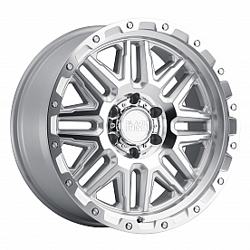 Black Rhino Wheel Alamo - 18 x 9 Silver With Natural Face And Stainless Bolts - 1890ALA126140S12