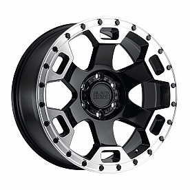 Black Rhino Wheel Gauntlet - 18 x 9 Black With Natural Lip - 1890GLT126140B12