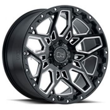 Black Rhino Wheel Sharpnel - 18 x 9.5 Black With Natural Accents - 1895SHR-86140B12