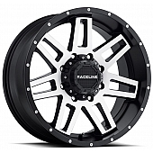 RaceLine Wheel 18 Diameter 0 Offset Aluminum Black With Natural Face Single
