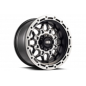 Grid Wheel GD09 - 18 x 9 Black With Natural Accents - GD0918090237F0006