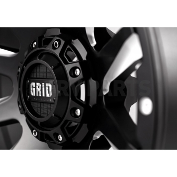 Grid Wheel GD05 - 18 x 9 Black With Natural Accents - GD0518090237F108-5