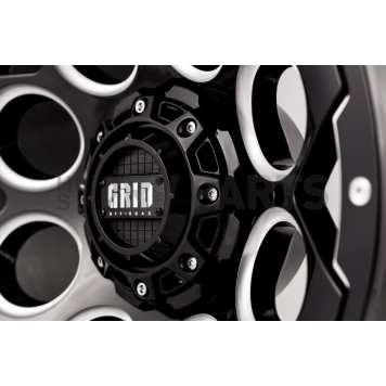 Grid Wheel GD08 - 18 x 9 Black With Natural Accents - GD0818090237M106-1