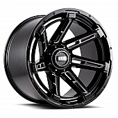Grid Wheel GD12 - 18 x 9 Black With Natural Accents - GD1218090237M108
