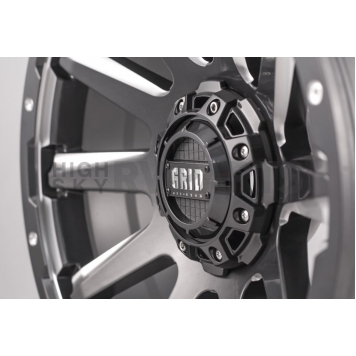 Grid Wheel GD05 - 18 x 9 Graphite With Natural Accents - GD0518090237G108-1
