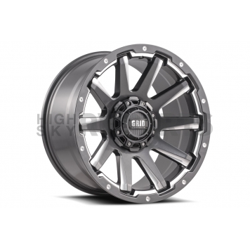 Grid Wheel GD05 - 18 x 9 Graphite With Natural Accents - GD0518090237G0008