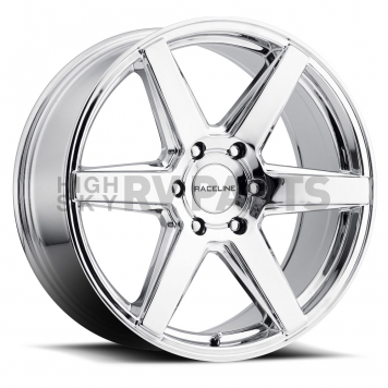 RaceLine Wheel 18 Diameter 35 Offset Aluminum Silver Single