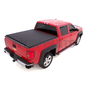 Lund International Tonneau Cover Soft Folding Black Matte Canvas/ Twill Weaved Fabric - 958292