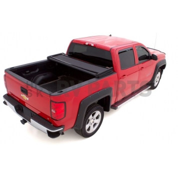 Lund International Tonneau Cover Soft Folding Black Matte Canvas/ Twill Weaved Fabric - 958292-1