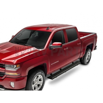 N-Fab Running Board Black Textured Powder Coated Aluminum Stationary - GFC19QC-TX-1