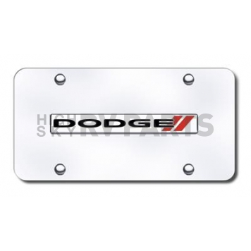 Automotive Gold License Plate - Dodge Stripes Stainless Steel - DODSNCC